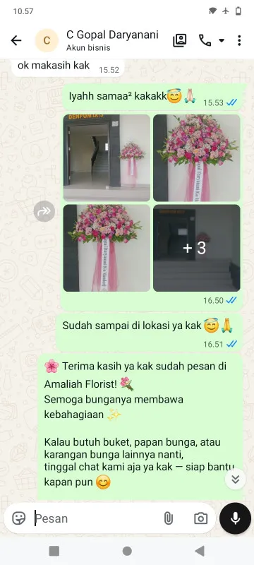 Pengiriman Karangan Bunga Tambakmas Kebon Sari