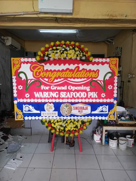 Papan Bunga Ucapan Selamat Tambakmas Kebon Sari
