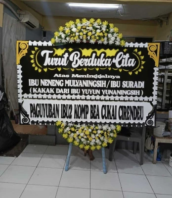 Papan Bunga di Tambakmas Kebon Sari